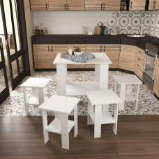 Обеденная зона "Токио" Белый 1.0м 