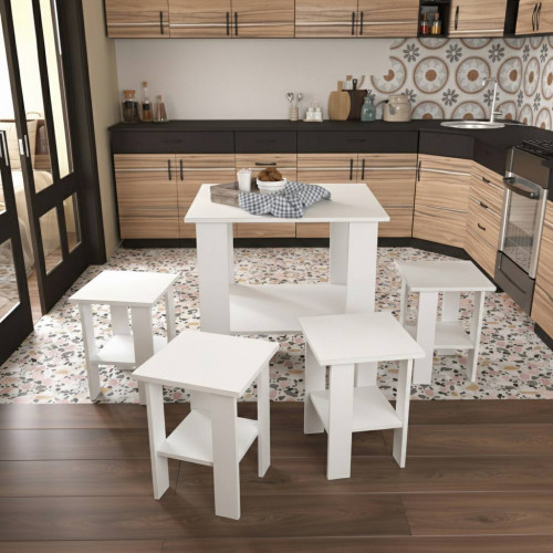 Обеденная зона "Токио" Белый 1.0м 