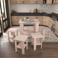 Обеденная зона "Токио" Белый Дуб 1.0м 