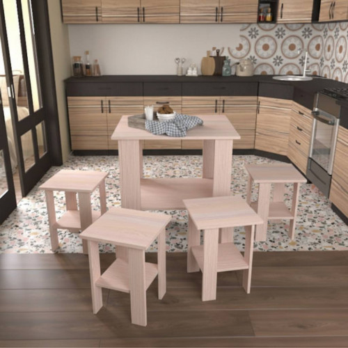 Обеденная зона "Токио" Белый Дуб 1.0м Обеденная зона "Токио" Белый Дуб 1.0м