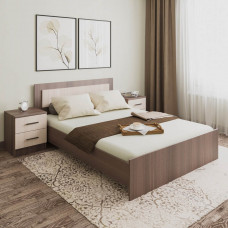 Кровать 06 Шимо темный + Шимо светлый 1,4х1,9м