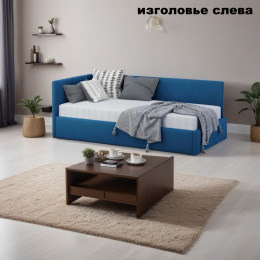 Кровать "Мики" с мягким изголовьем