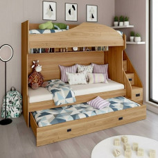 Двухъярусная кровать 06 Дуб вотан Двухъярусная кровать 06 Дуб вотан