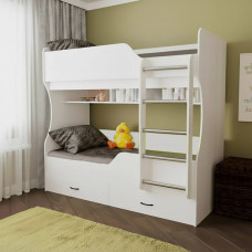 Двухъярусная кровать 04 Белый