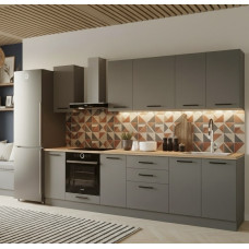 Кухня "Антрацит-12" (с духовым столом)