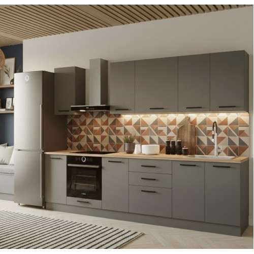 Кухня "Антрацит-12" (с духовым столом)