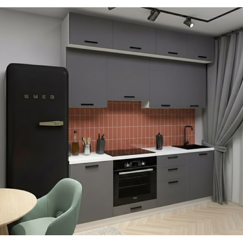 Кухня "Антрацит-28"