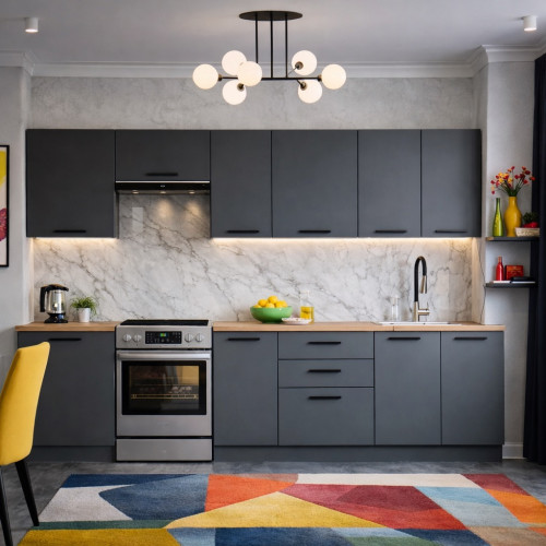 Кухня "Антрацит-5"