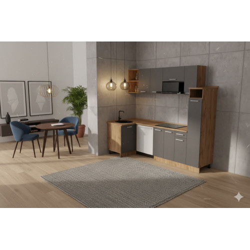 Кухня "Антрацит-9/1"