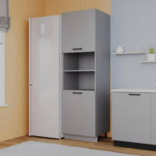 Кухонный пенал 09 Серый Сборка в подарок