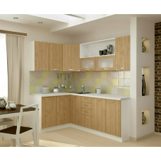 Кухня "Милан-11" Белый + Дуб вотан Сборка в подарок Кухня "Милан-11" Белый + Дуб вотан Сборка в подарок