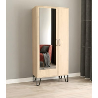 Распашной шкаф 55 Белый дуб