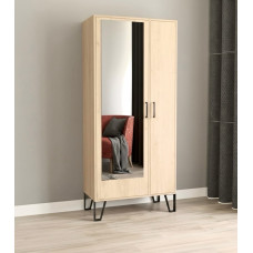 Распашной шкаф 55 Белый дуб