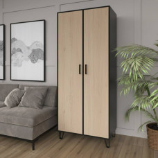 Распашной шкаф 55 Венге + Белый дуб