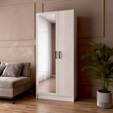 Распашной шкаф 55 Белый дуб