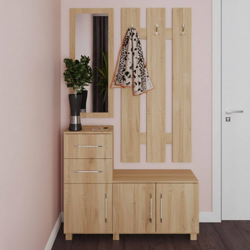 Прихожая П-2 Дуб сонома Сборка в подарок