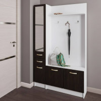 Прихожая Пр-29 Белый + венге Сборка в подарок