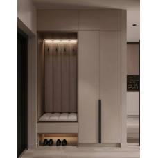 Прихожая Пр-64 Дуб сонома + Капучино Прихожая Пр-64 Дуб сонома + Капучино