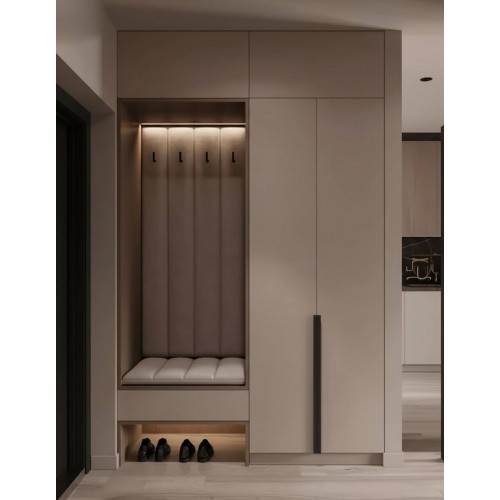 Прихожая Пр-64 Дуб сонома + Капучино Прихожая Пр-64 Дуб сонома + Капучино