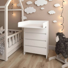 Комод 113 с пеленальным столиком Белый
