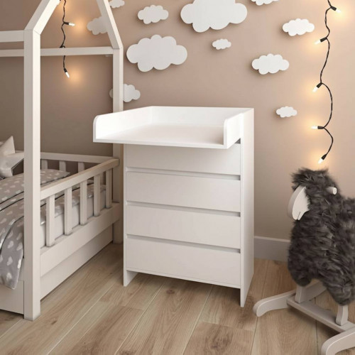 Комод 113 с пеленальным столиком Белый