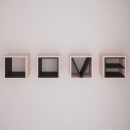 Полка "LOVE"-1 (Сборка в подарок)