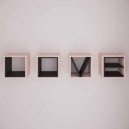 Полка "LOVE"-1 (Сборка в подарок)