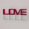 Полка "LOVE"-3 (Сборка в подарок)