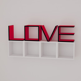 Полка "LOVE"-3 (Сборка в подарок)