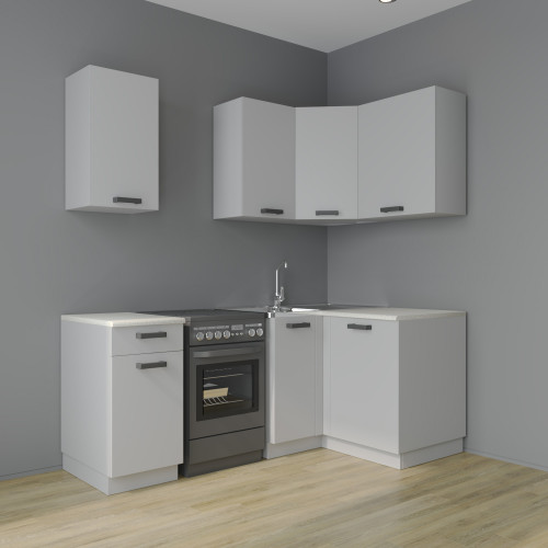 Кухня "Серый угловая" 1.4х1.2м Кухня "Серый угловая" 1.4х1.2м