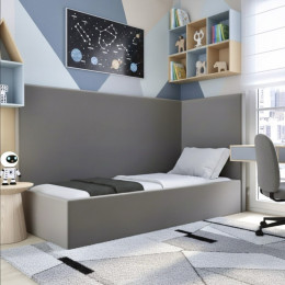 Кровать "Мики" с мягким изголовьем 0,8х1,9м