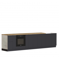 Кухня Антрацит+Цемент 3300мм