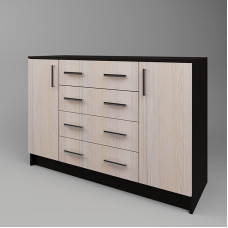 Комод 68 Дуб сонома + Белый