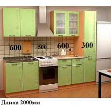 Кухня, модель "МДФ-Арго-1-Салат"