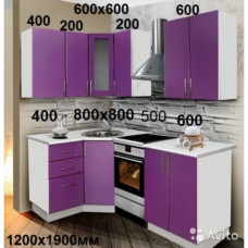 Кухня  "Виолетта-6"  МДФ